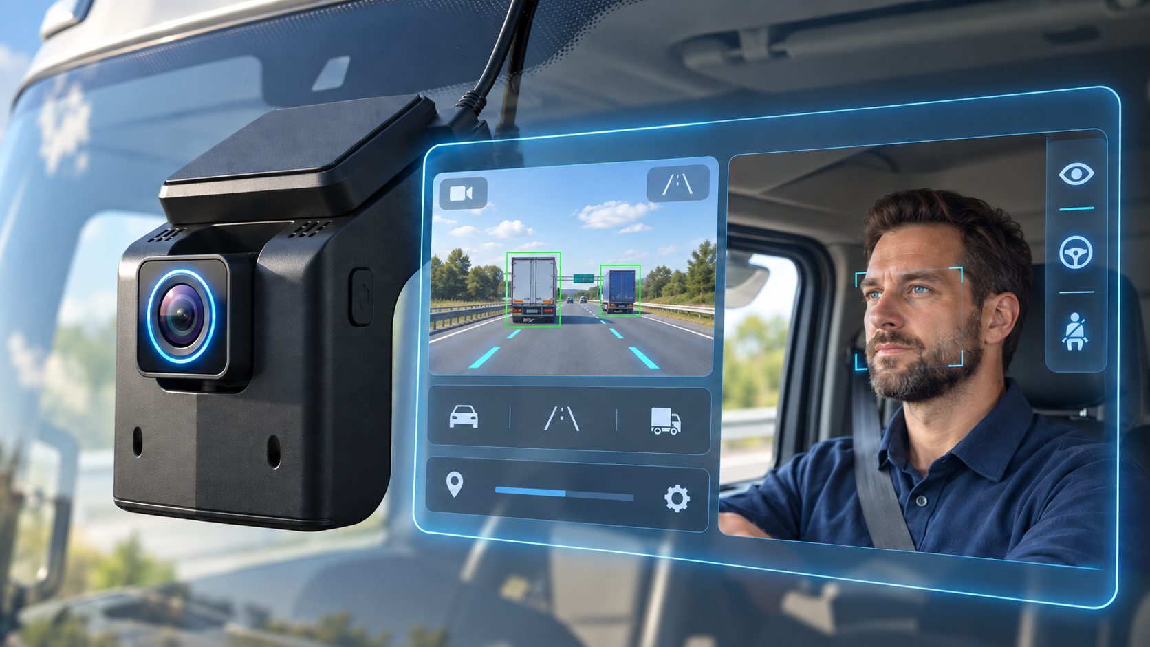 Dashcams, DMS y monitoreo de carga en tiempo real América GIS